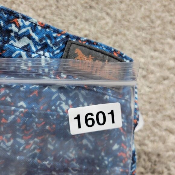 Levis Jeans Womens 4 Blue Floral Mid Rise Skinny Crop Denim - Picture 8 of 8